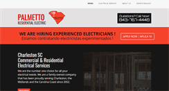 Desktop Screenshot of palmettoresidentialelectric.com